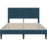  Okvir za krevet s uzglavljem Plava 140 x 200 cm Baršun - Plava 140 x 200 cm | shoptok.hr