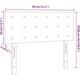  Uzglavlje crno 80 x 5 x 78/88 cm baršunasto | shoptok.hr