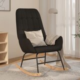  Stolica za ljuljanje od tkanine crna | shoptok.hr