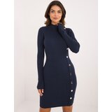Wool Fashion Italia Dress-AT-SK-2345-2.32-navy blue | Shoptok.si