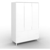 Bessagi Home Omara Za Oblačila Marlo, Bela, Š. 148cm Cene