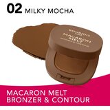 Bourjois Macaron Melt Bronzer & Contour bronzer in puder za konture 2 v 1 odtenek 02 Milky Mocha 5 g | Shoptok.si
