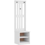  Drvo za dvoranu SANDNES bijelo 45x40x159,5 cm puno drvo bor | shoptok.hr