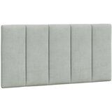 vidaXL Posteljni okvir z LED lučkami svetlo siv 100x200 cm žamet | Shoptok.si