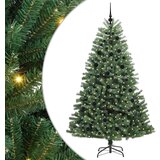 vidaXL Umjetno božićno drvce s nogom Zelena 210 cm PVC i metal | shoptok.hr