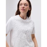 Reserved Bluza s rupičastim umetkom - bijela Cijene