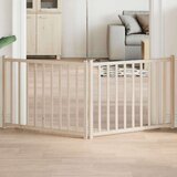 vidaXL Vrata za pse sklopiva 2 panela 160 cm masivna jelovina | shoptok.hr