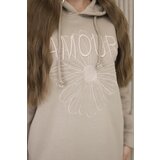 Kesi Long insulated dress with light beige embroidery | Eponuda.ba