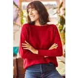 Olalook Sweater - Red - Oversize