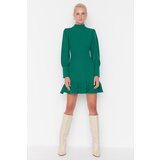 Trendyol Emerald Green Ruffle Dress Cene