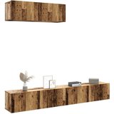 3-dijelni zidni set TV ormarića staro drvo 100x30x30 cm  3-dijelni zidni set TV ormarića staro drvo 100x30x30 cm Slike