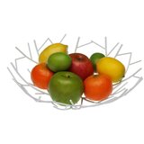 Posuda za Voće Versa Bijela Metal Čelik 30 x 9 x 30 cm | shoptok.hr