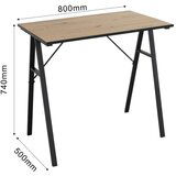 XXXL pisalna miza nizza, barva hrasta, 80x50 | Shoptok.si