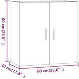  Zidni ormarić hrast sonome 60x30x60 cm konstruirano drvo | shoptok.hr