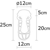 Opviq lights črna stropna svetilka s kovinskim senčnikom ø 12 cm kimil – | Shoptok.si