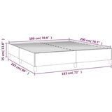 vidaXL Okvir kreveta bez madraca svijetlo siva Super King tkanina | shoptok.hr