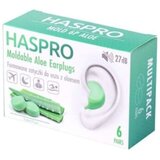 Haspro Silikonski čepki za ušesa z aloe vero (12 kosov) u