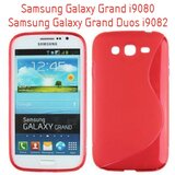 Gumijasti / gel etui S-Line za Samsung Galaxy Grand i9080 / Grand Duos i9082 - rdeči Cene