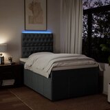  Krevet s oprugama i madracem smeđesivi 120 x 200 cm od tkanine | shoptok.hr