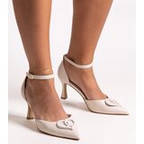 Gemre Pumps with a leather insole on a low stiletto Wasema | Shoptok.si