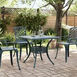  Vrtni stol zeleni 80x80x75 cm od lijevanog aluminija | Eponuda.com