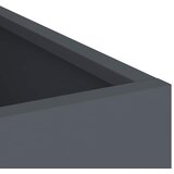  Vrtna saksija Antracit 50 x 32 x 40 cm Čelična vrata Slike