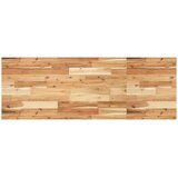  Zidna polica za umivaonik od čelika i masivnog bagremovog drva Smeđa 120 x 50 x 2 cm | Shoptok.si