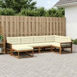  Set vanjskih sofa 6 pcs Prirodna i krem | shoptok.hr