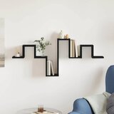  Polica na zidu Zidne s pohranom Crni hrast 104.5 x 43 x 10 cm | shoptok.hr