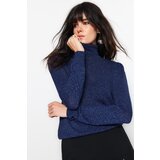 Trendyol Sweater - Dark blue - Slim fit Cijene