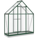  Staklenik s okvirom zeleni 169 x 58 x 202 cm aluminijski | shoptok.hr