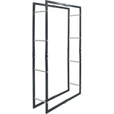  Stalak za drva za ogrjev crni 80 x 25 x 150 cm čelični | Eponuda.ba