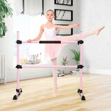  Baletna palica, nastavljiva višina, mobilna, dim. 123 x 71 x 119 cm, roza | Shoptok.si