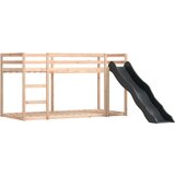  Krevet na kat s toboganom i zavjesama ružičasti 90 x 190 cm | shoptok.hr