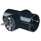 T adapter sa 3 priključnice 16A 250V~, crni