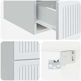  Stenski nočni omarici s predalom 2 pcs Bela 33 x 34,5 x 40 cm, (5000209927) | Shoptok.si