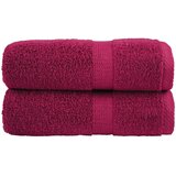 vidaXL Premium brisače za goste SOLUND 2 kosa bordo 30x50 cm 600 g/m², (5000307683) | Shoptok.si
