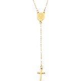 IZMAEL Ogrlica Classical Cross - Zlatna / Bijela | shoptok.hr