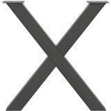  Noge za blagovaonski stol u obliku slova X, 2 kom, antracit, 80 x (72-73) cm, čelik | shoptok.hr