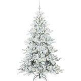  Umjetno božićno drvce s nogom Bijelo 180 cm PVC i čelik | shoptok.hr