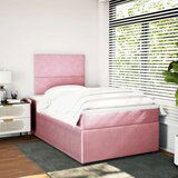 Box spring krevet s madracem ružičasti 120 x 200 cm baršunasti | shoptok.hr