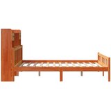 Krevet s regalom za knjige bez madraca 160x200 cm od borovine | shoptok.hr