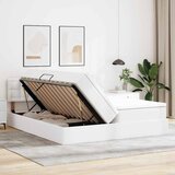 Krevet s od storage Čista bijela 200 x 200 cm Lažna koža | shoptok.hr