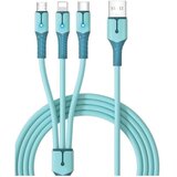 X Wave USB Kabal 3 in1 TIP-A-micro/C/Lighting 65W 1.5m (usbA,usbC,Iphone,Micro),led indikacija pvc | Eponuda.com