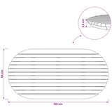  Gornji dio stola 100 x 50 x 3,5 cm Ovalni Čvrsto teak drvo | shoptok.hr