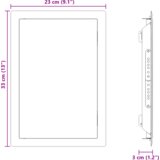 vidaXL Pristupna ploča Bijelo 20 x 30 cm Čelik | shoptok.hr