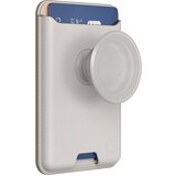Popsockets Ohišje za kartice MagSafe PopWallet s stojalom PopGrip in selfie, Bela, (5000065578) | Shoptok.si