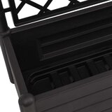  Vrtno cvetlično korito z oporno mrežo 100x43x142 cm PP antracit | Shoptok.si
