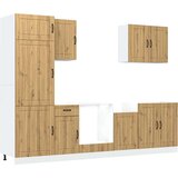  7-dijelni set kuhinjskih ormarića Kalmar konstruiranog drva | shoptok.hr