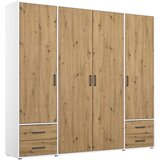 Modern Living Omara S Klasičnimi Vrati Voyager, Barva Hrasta, Bela | Shoptok.si